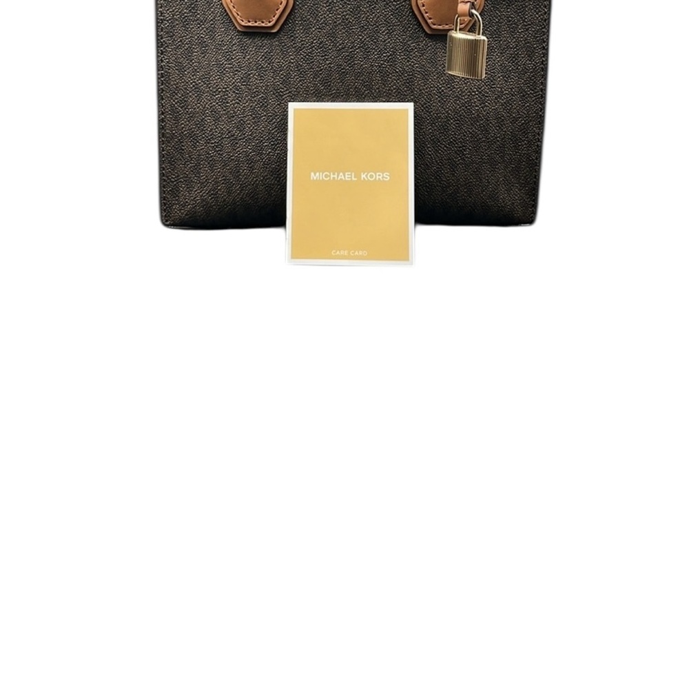 MICHAEL KORS MERCER TWO-TONE LOGO PRINT CROSSBODY BAG - Picture 7 of 12